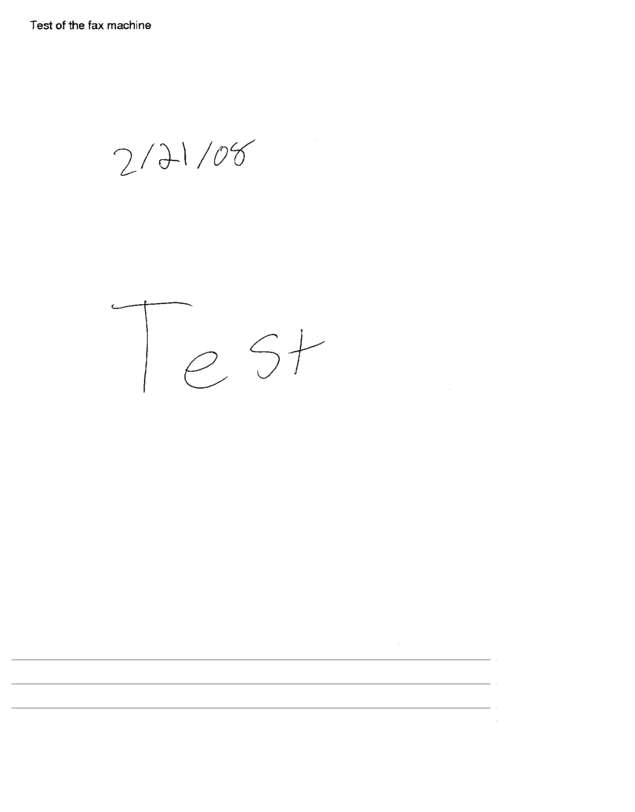 Fax page