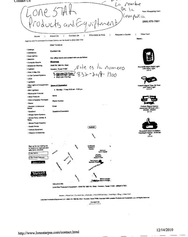 Fax page