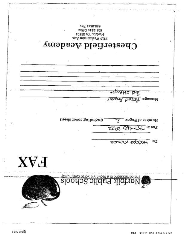 Fax page