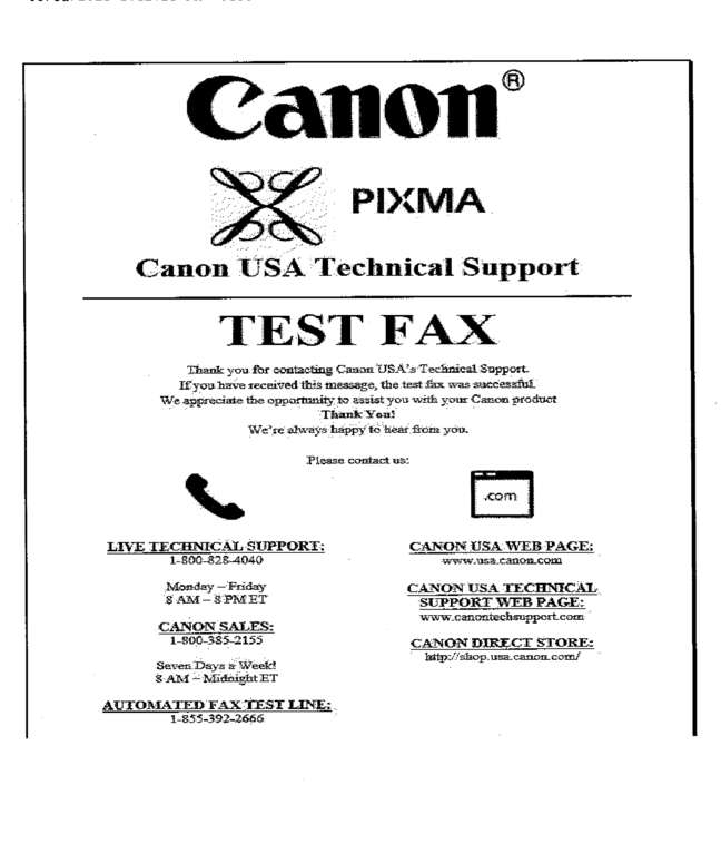 Fax page