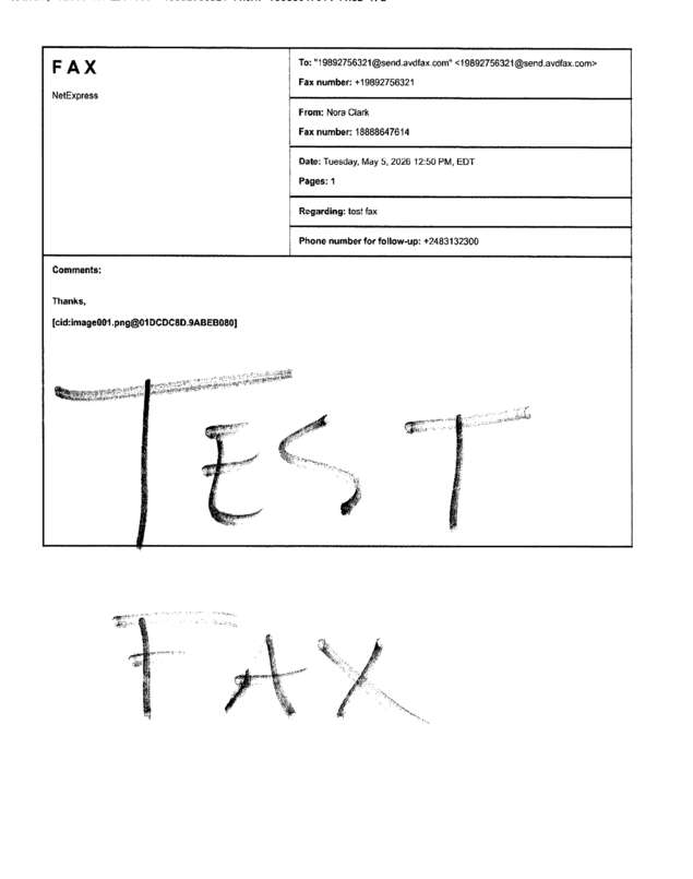 fax page