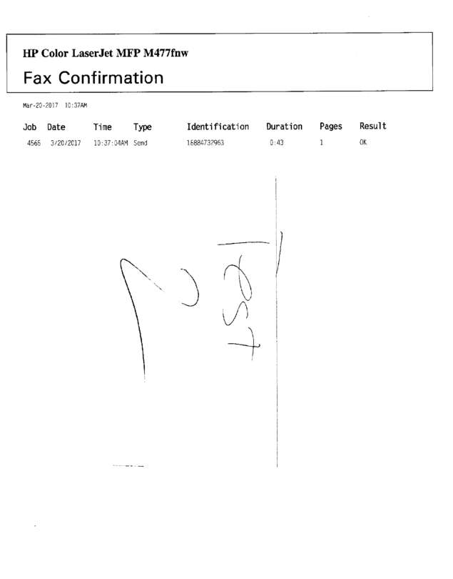 Fax page
