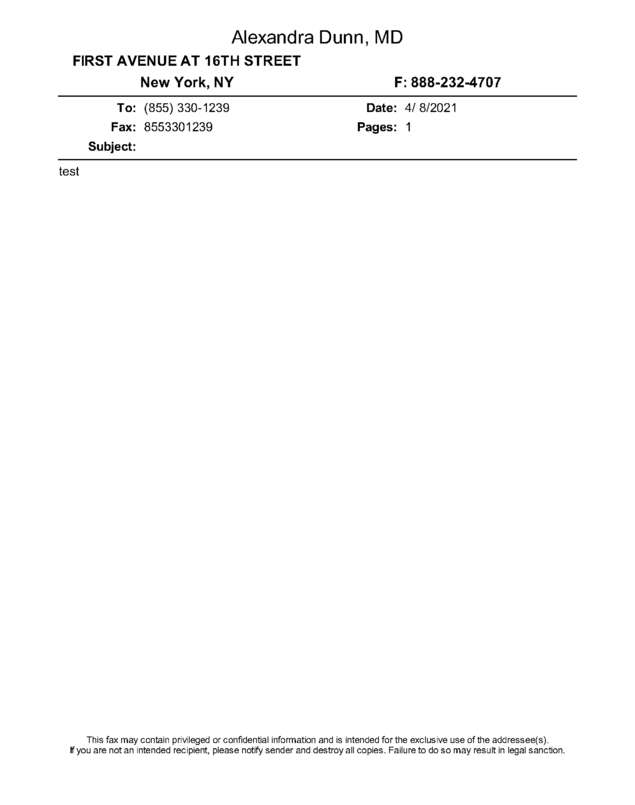 fax page