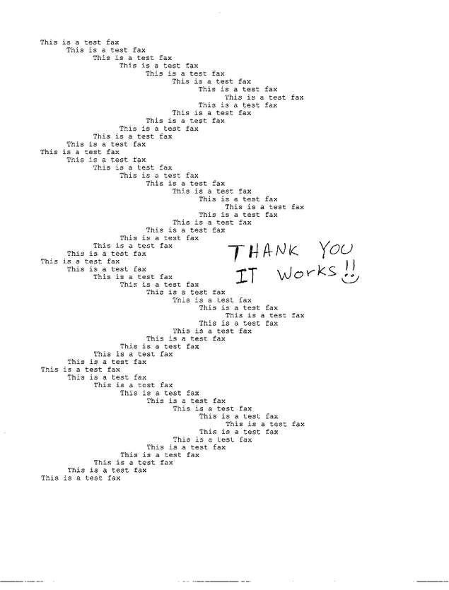 Fax page