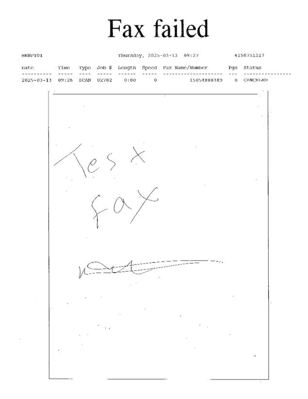 fax page