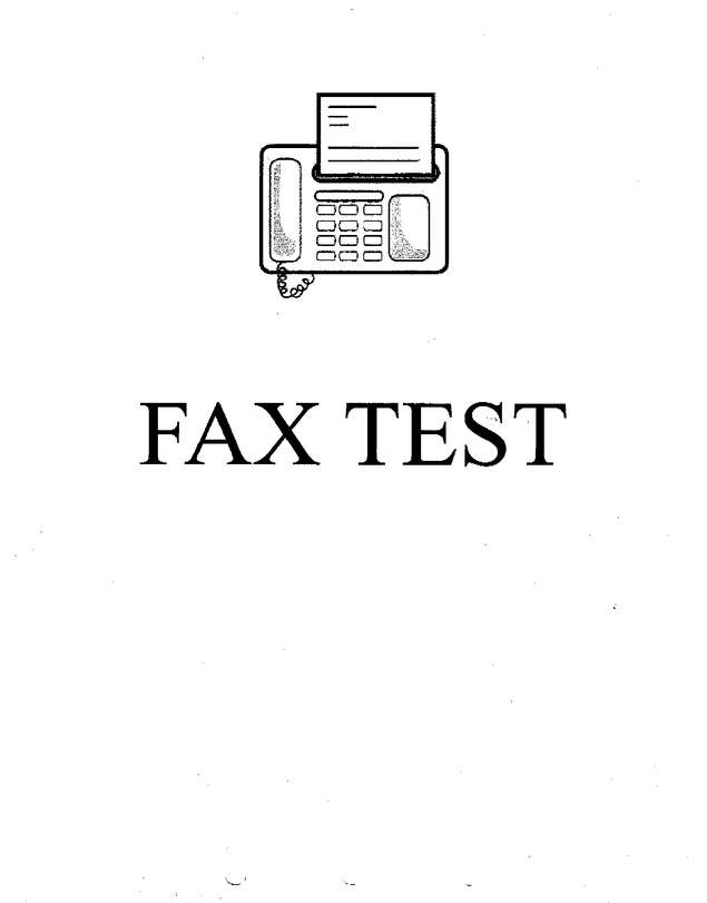 Fax page