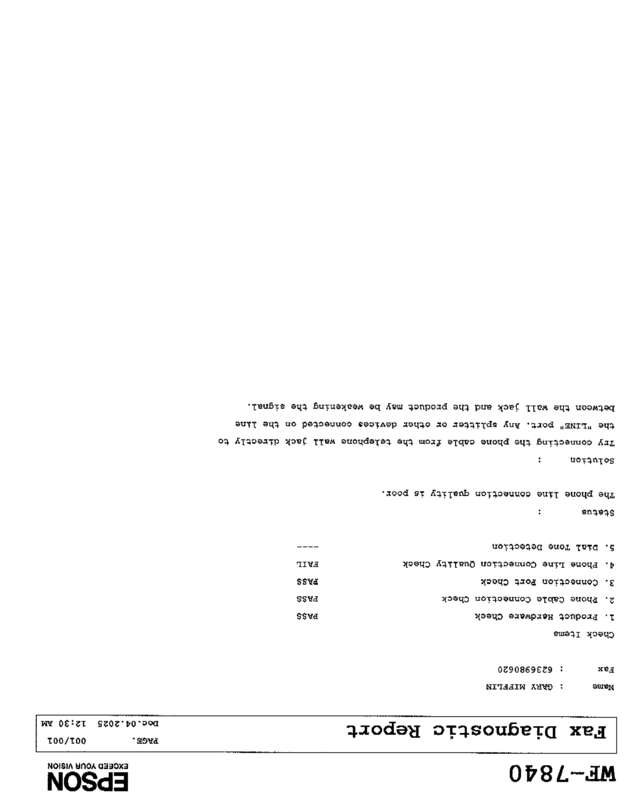 Fax page