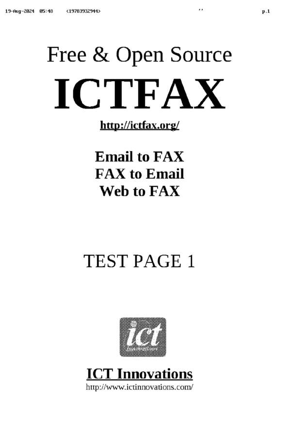 fax page