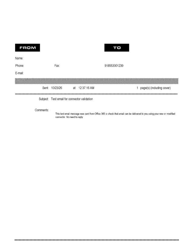 Fax page