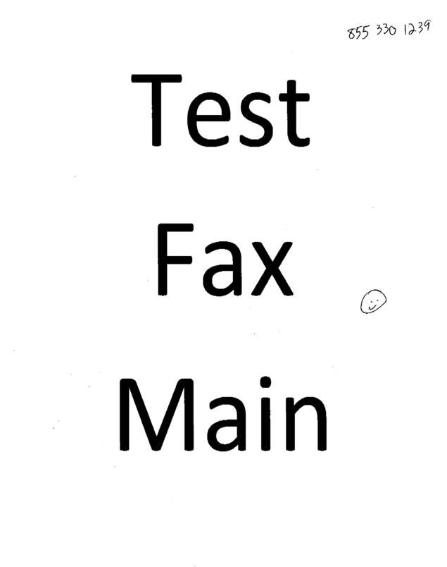 Fax page