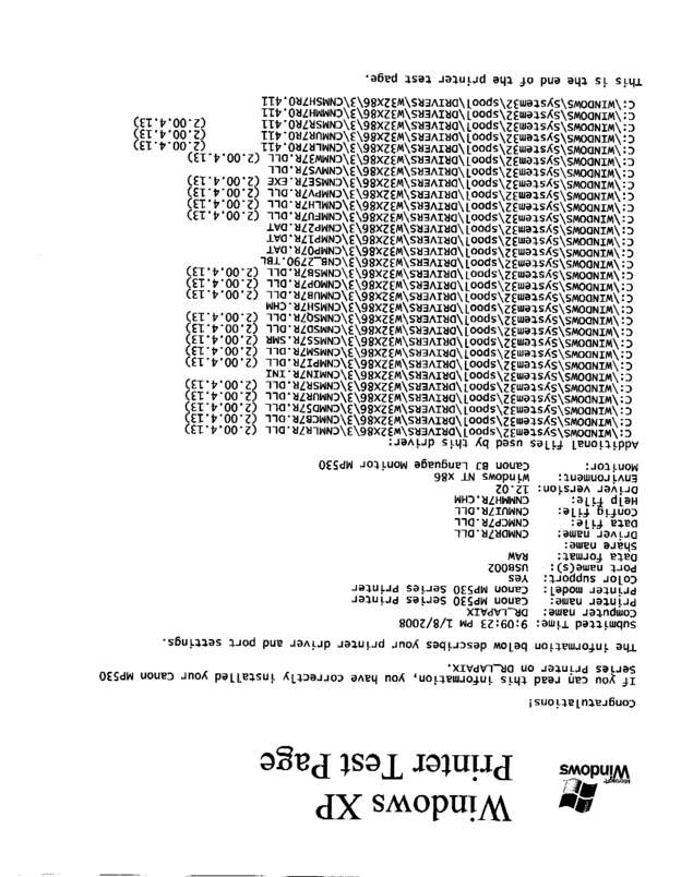 Fax page