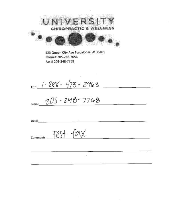 Fax page
