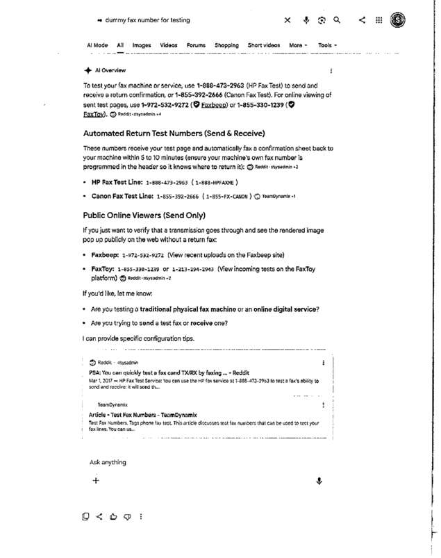 fax page