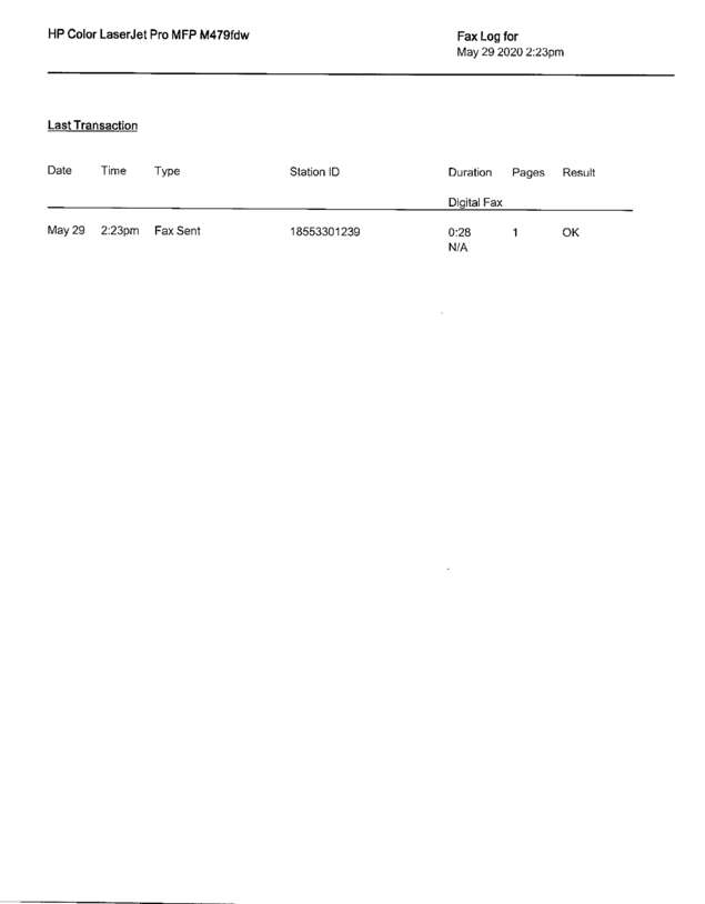 Fax page