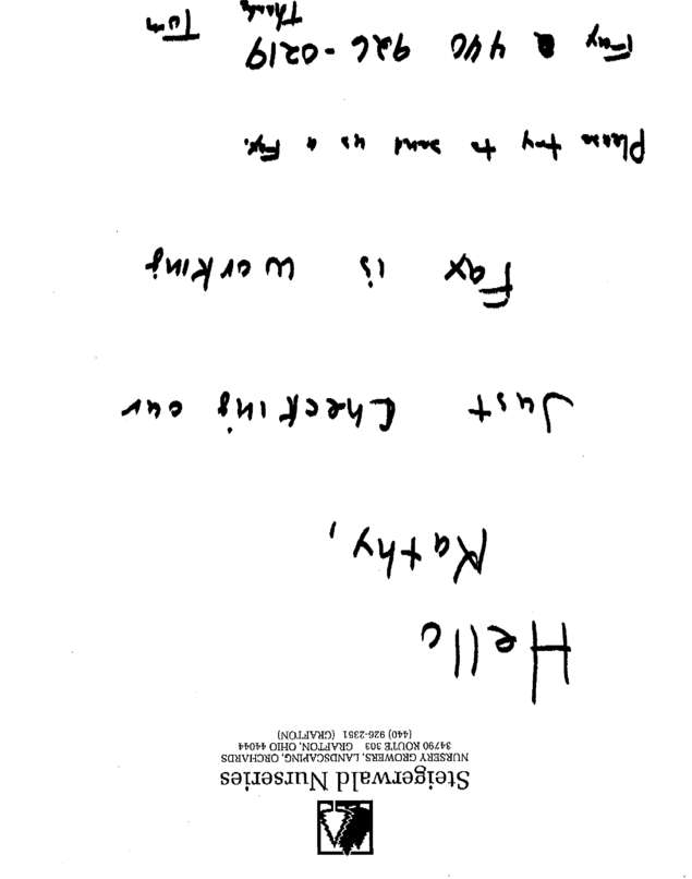 Fax page