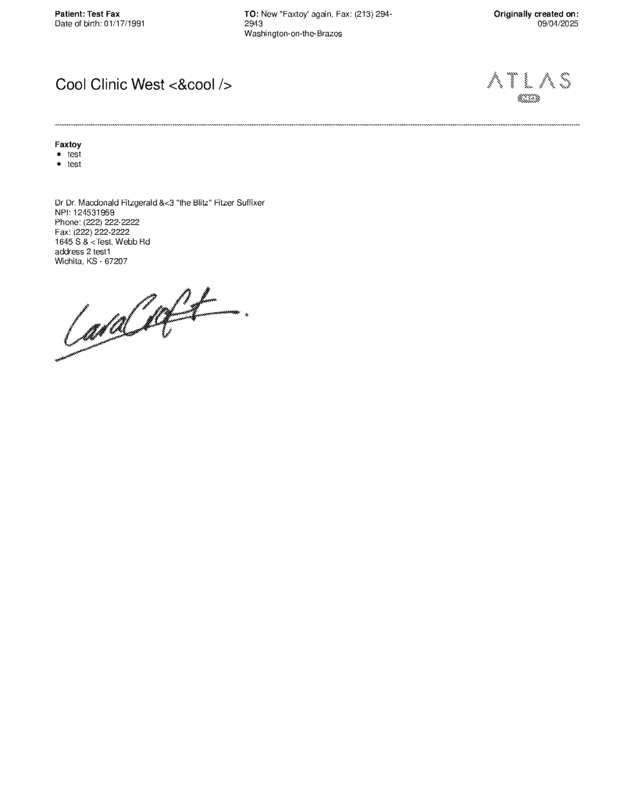 fax page