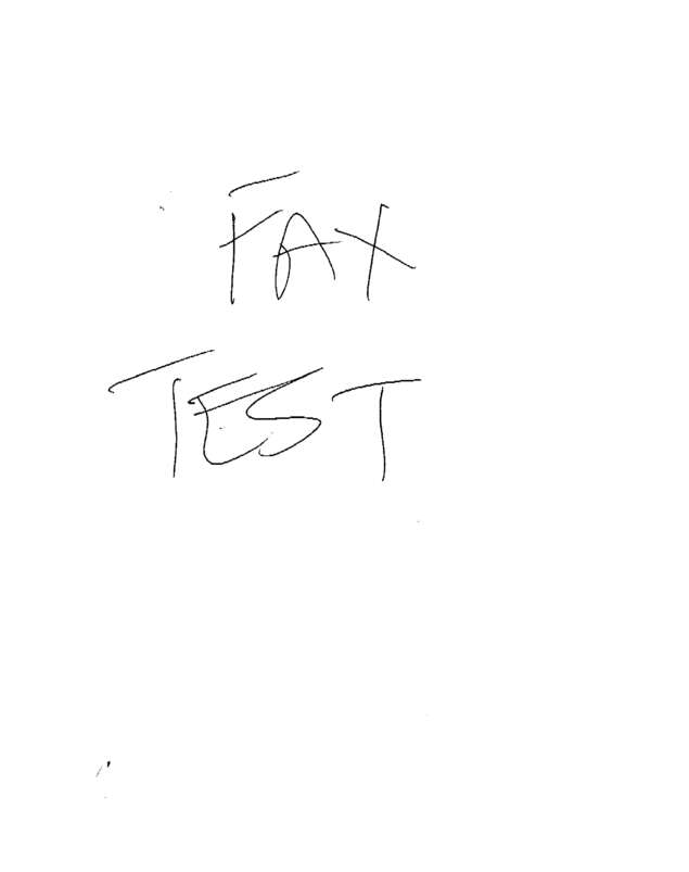 Fax page