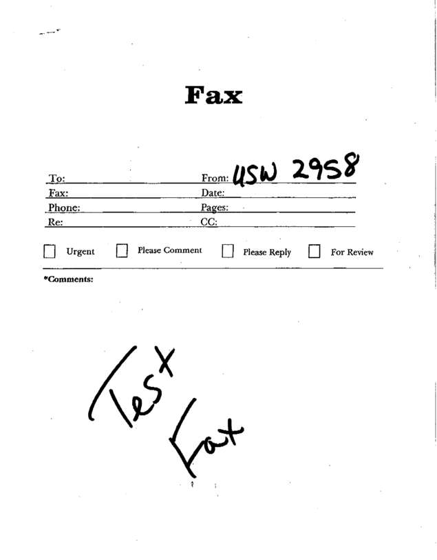 fax page