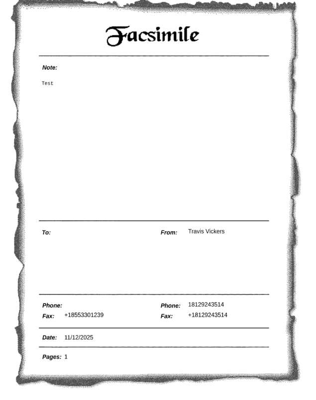 fax page