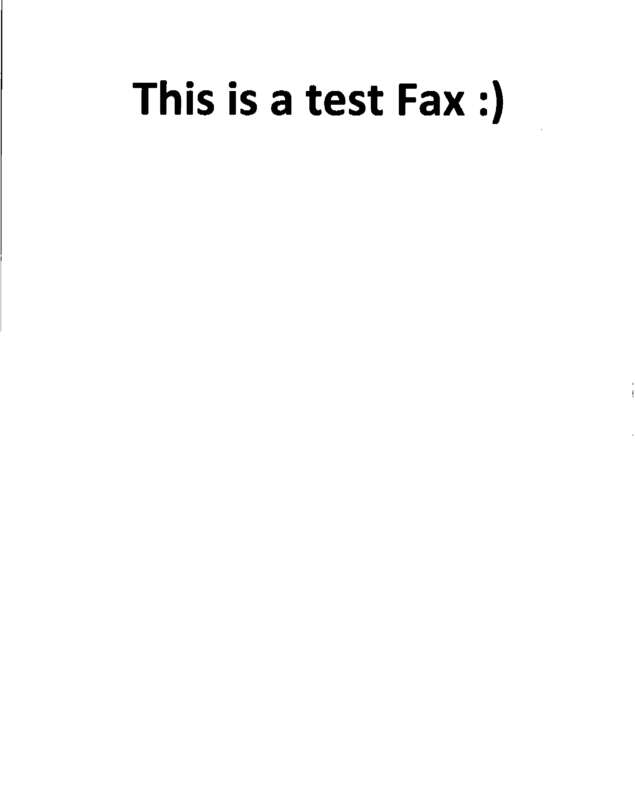 Fax page