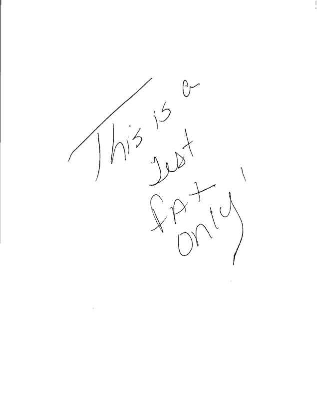 Fax page