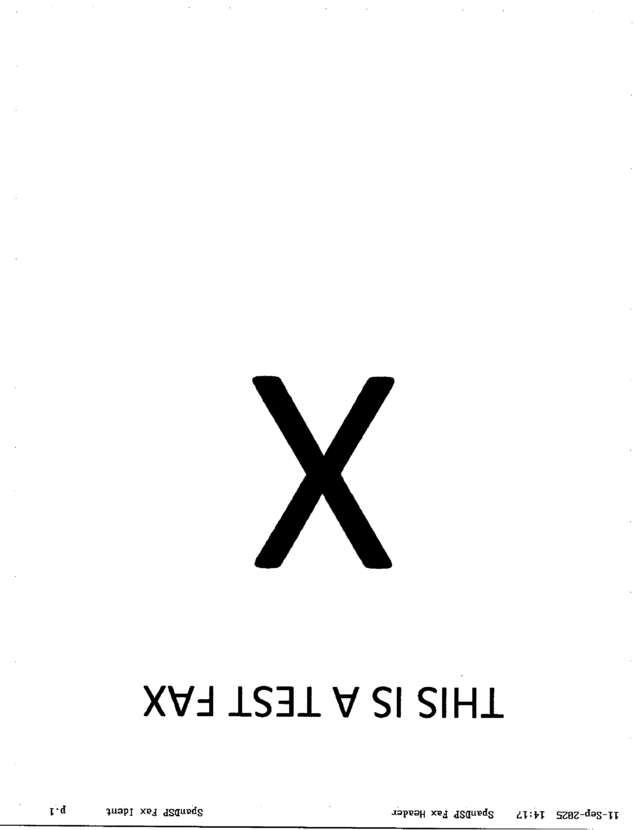 Fax page