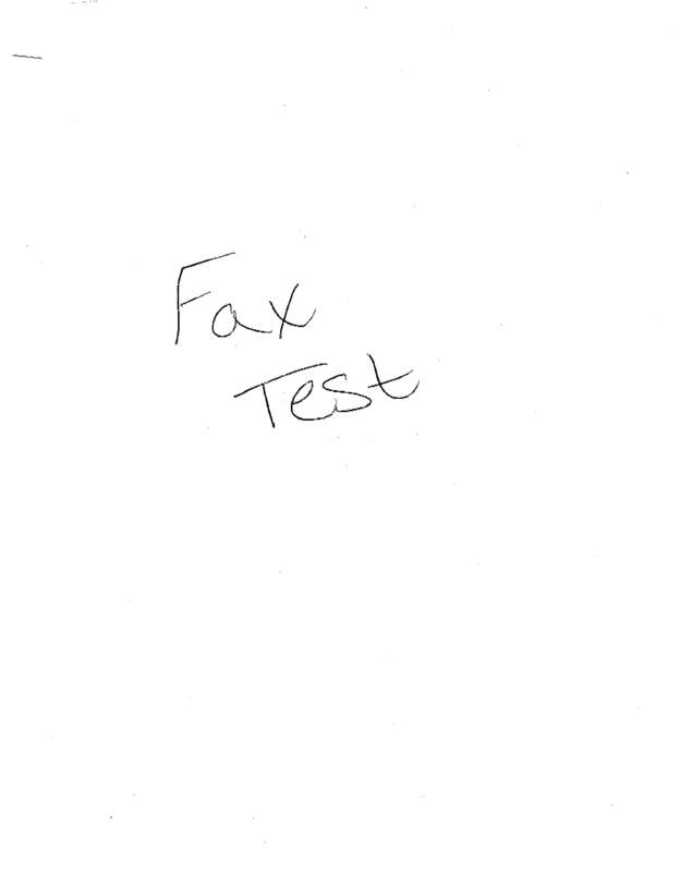 Fax page