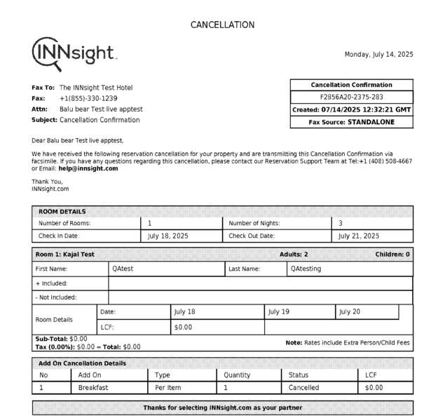 fax page