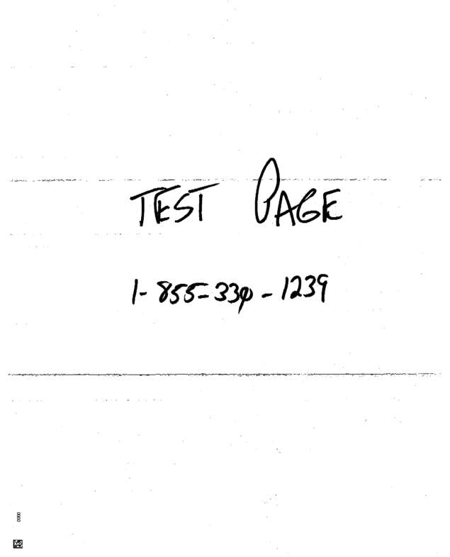 Fax page