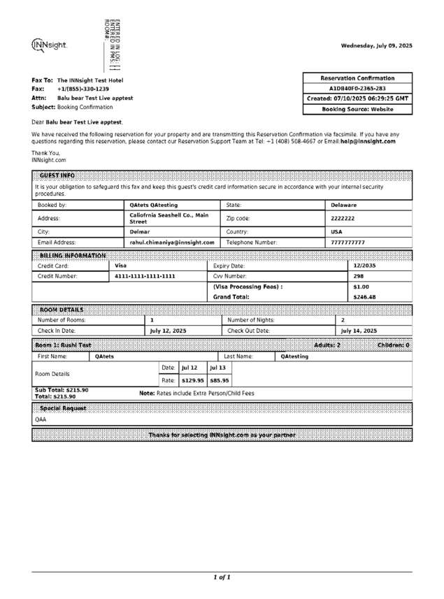 fax page