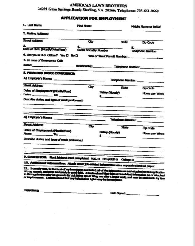 Fax page