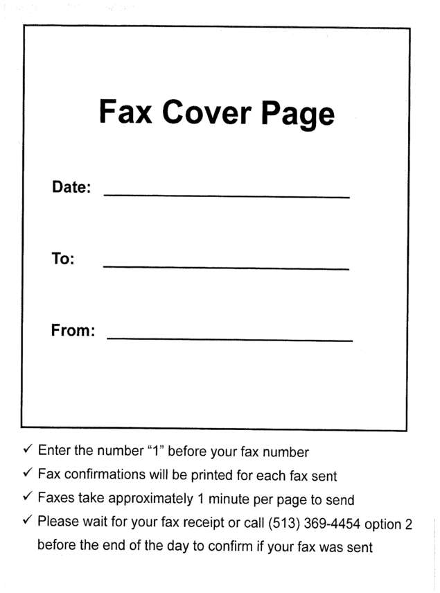 Fax page