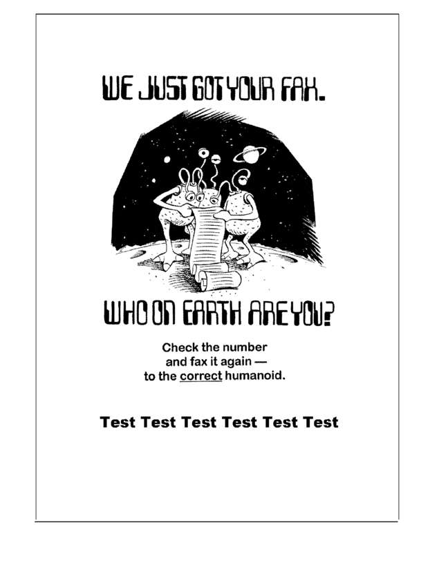 Fax page