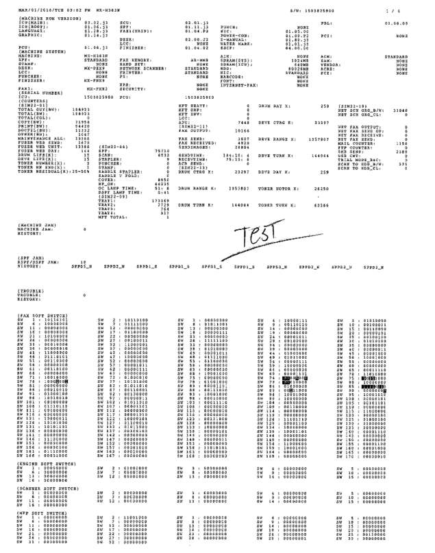 Fax page
