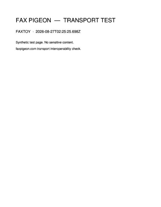 fax page