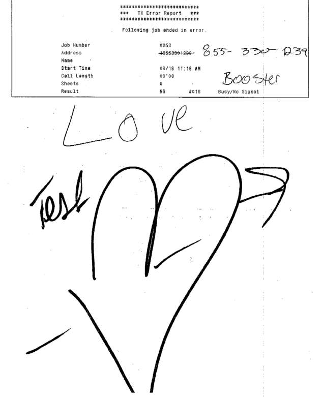 Fax page