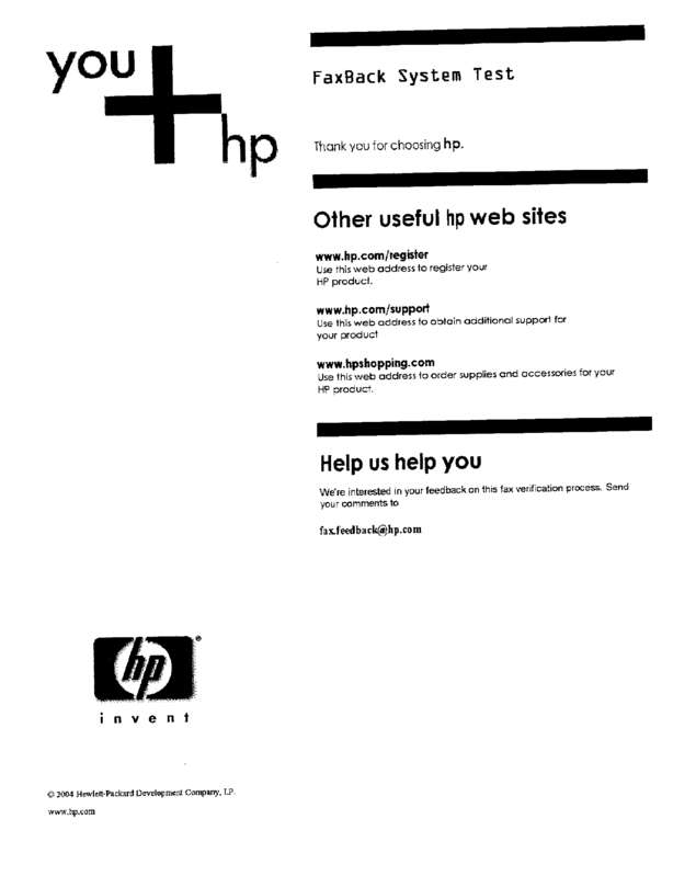 Fax page