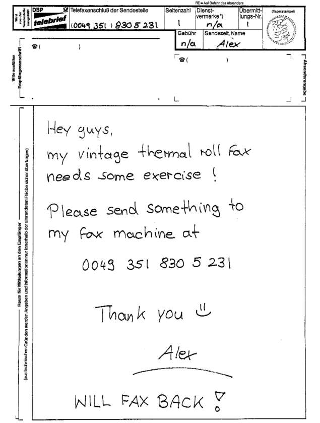 fax page