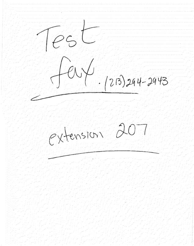 fax page