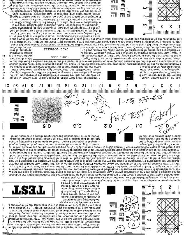Fax page