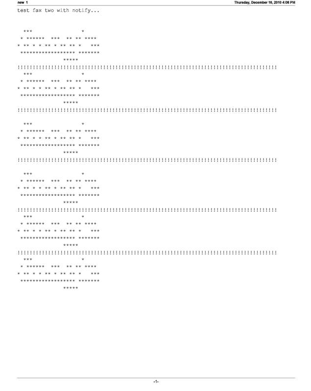 Fax page
