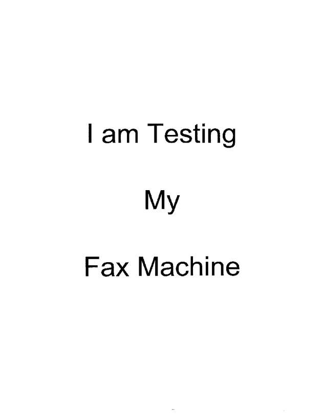 Fax page
