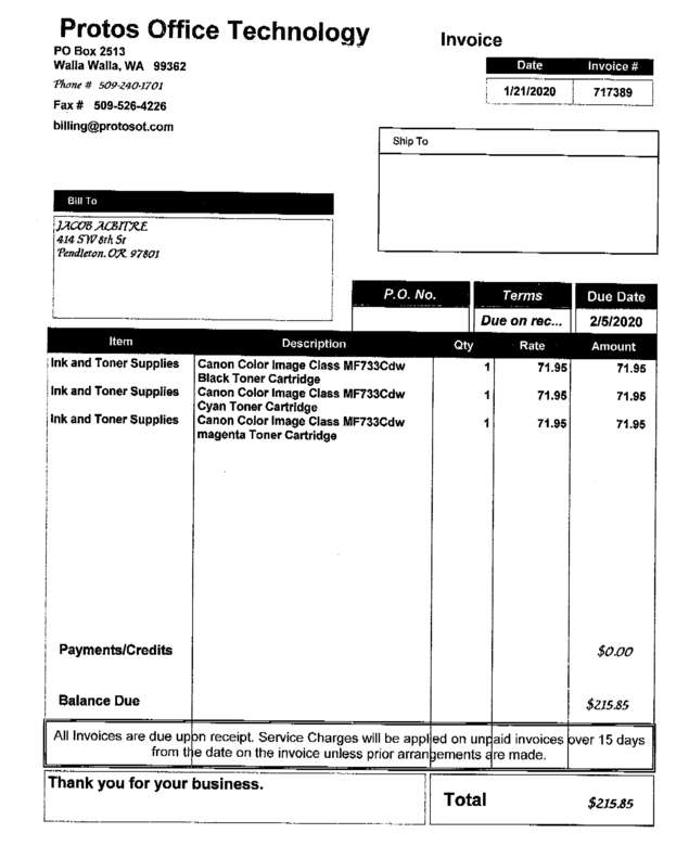 Fax page