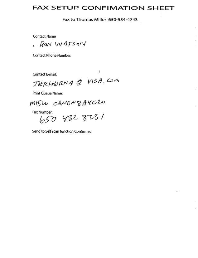 Fax page