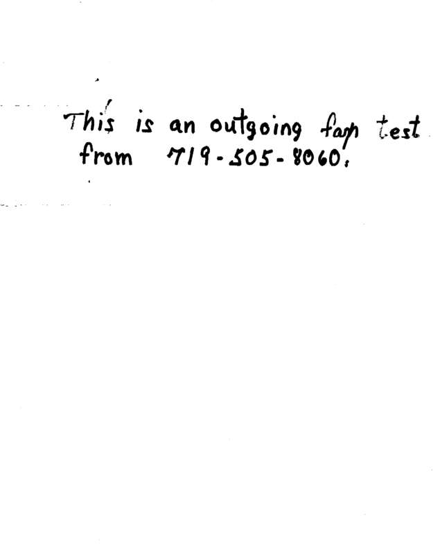 Fax page