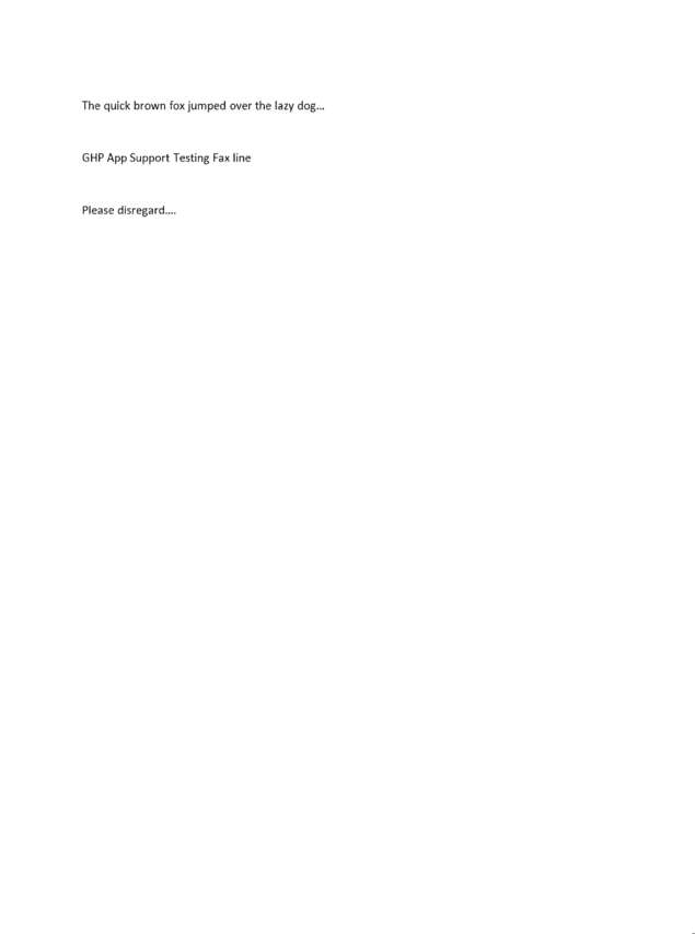 Fax page