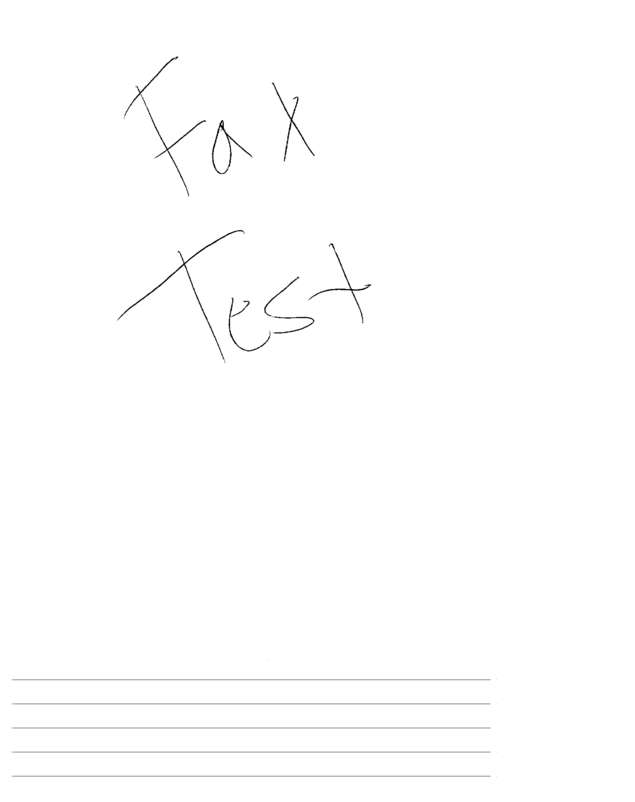 Fax page