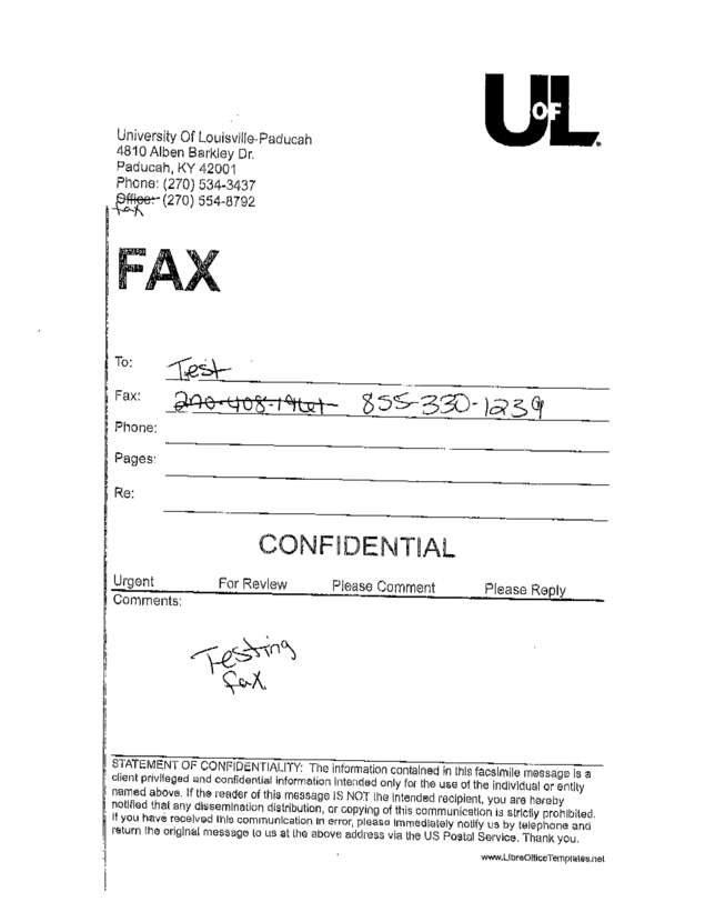 fax page