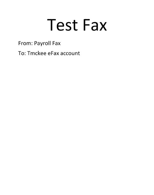 Fax page