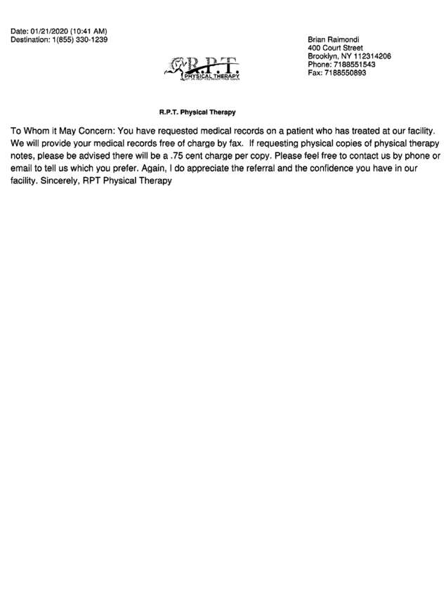 Fax page